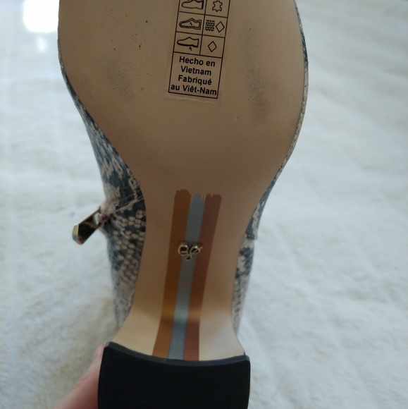 Sam Edelman Hilty Snakeskin Ankle Boots - Picture 3 of 4